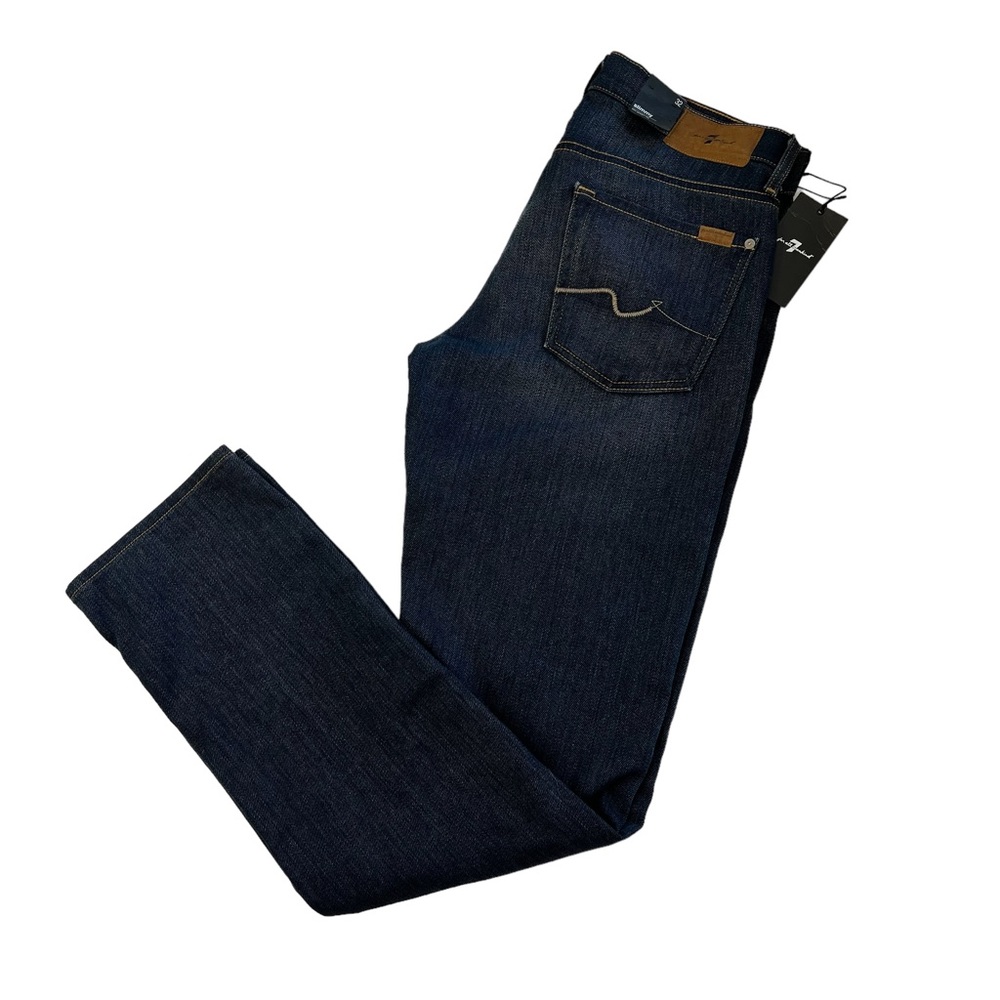 SEVEN 7 FOR ALL MANKIND NWT Slimmy Slim Straight Leg Jean Men's Size 32 - Picture 1 of 16